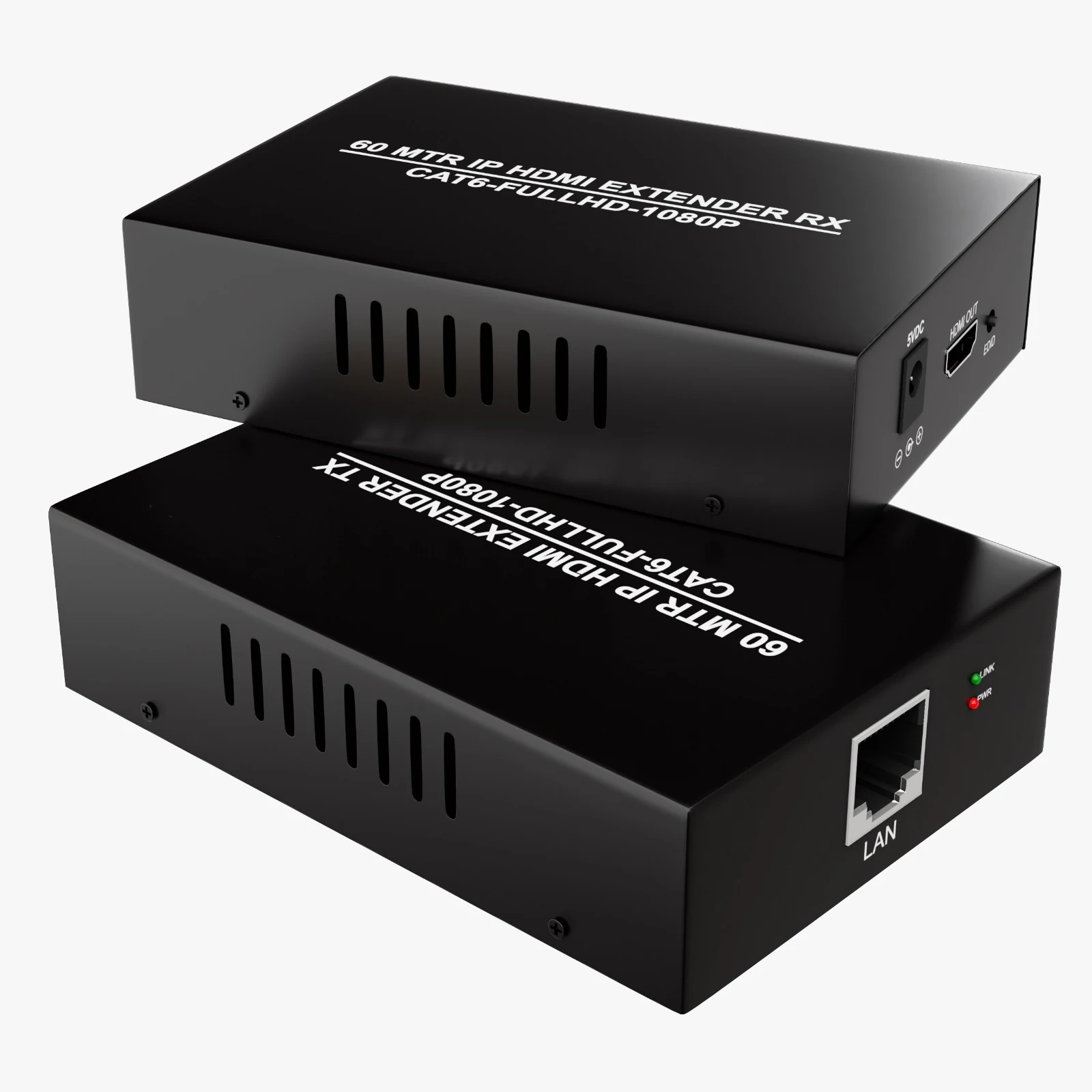 Ideakard IHE-61 HDMI Extender 60m, Metal - paired units view